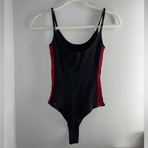 Black and Red Bodysuit